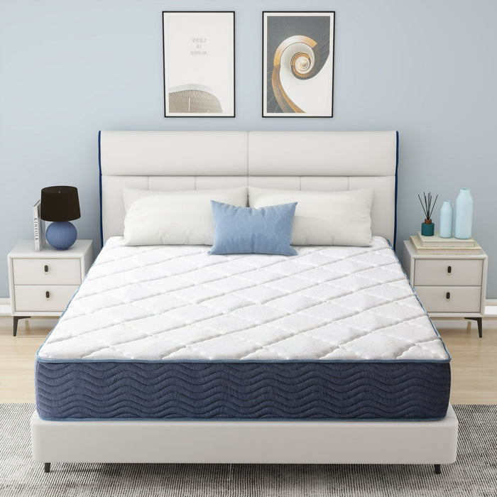 IULULU Hybrid Mattress, 11" Medium Plush Hybrid of Gel Memory Foam and Spring Mattress, Twin