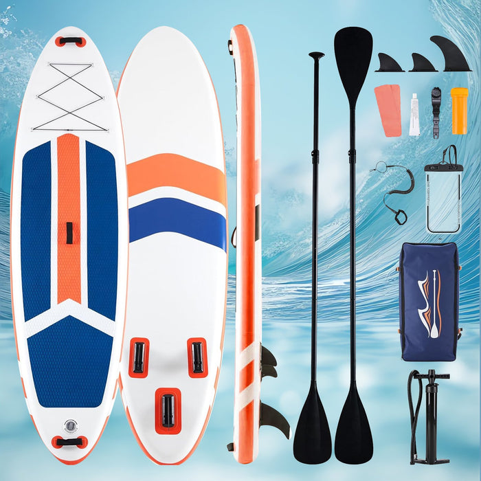 Beddle Inflatable Stand Up Paddle Board with Premium SUP Paddleboard Accessories,2-in-1 Paddle for Adults,Orange
