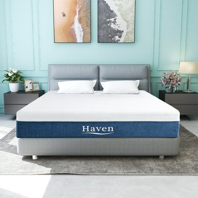 Memory Foam Mattress Bed in a Box,with Green Tea Cooling Gel, Made in USA