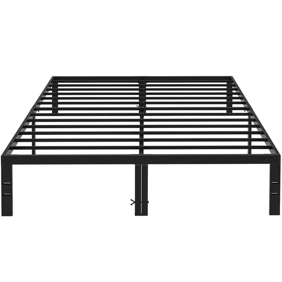 Aidoly Twin Size Bed Frame, Strong Steel Slat Support, 14 Inches High, Underneath Storage