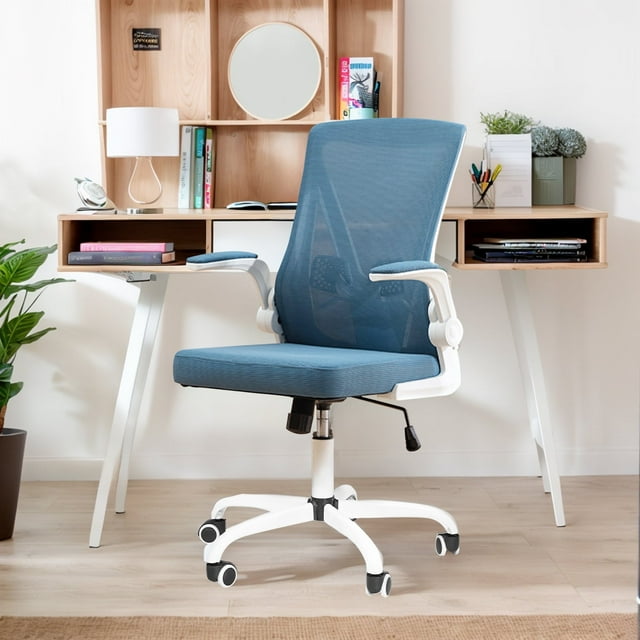 Mesh Office Chair Desk Chair Computer Chair Ergonomic Adjustable Stool Back Support Modern Executive Rolling Swivel Chair for Women & Men, Blue