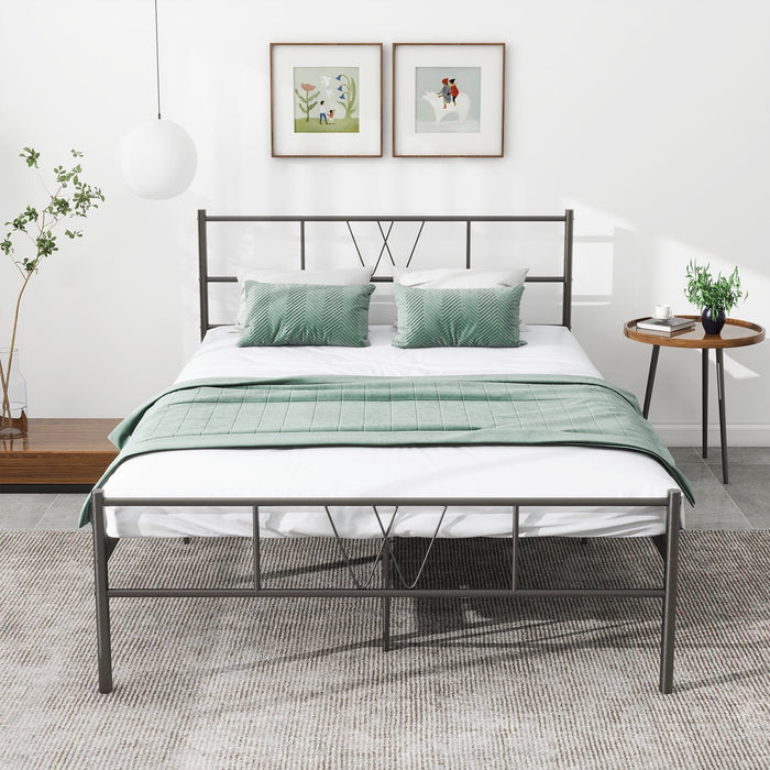 Modern Metal Twin Bed Frame - Classic Design, Sturdy Support, and Ample Storage - Perfect for Bedroom or Guest Room
