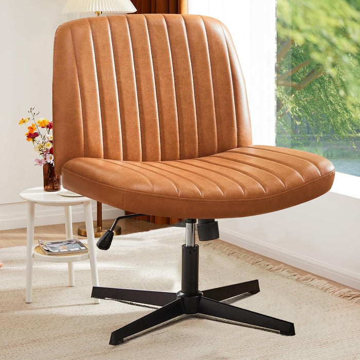 Office Desk Chair, Modern Cute Rolling Vanity Swivel Task Chairs with Wheels, Comfortable Back Seat for Home, Bedrooms, Office, Study, Student, Adults, Make-up, Dressing Room