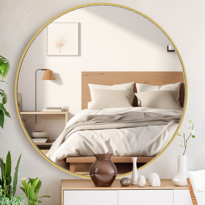 TINKEL Well Round Mirrors Wall Mirror