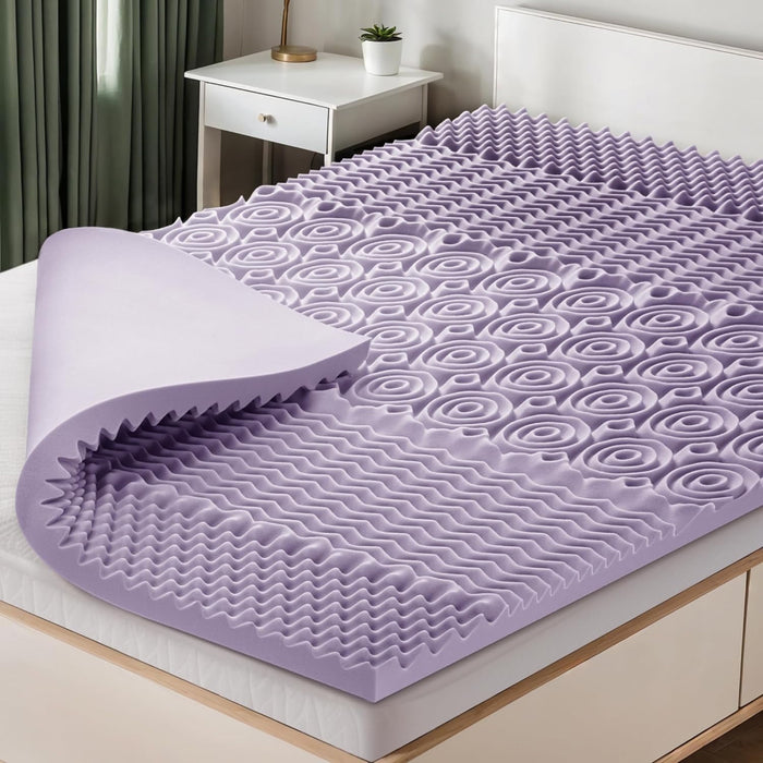 Gel Memory Foam Mattress Topper, Bed Topper for Queen Size Bed