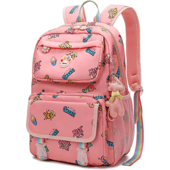 Smiaoer Backpack for Girls, 16" School Bag Bookbags for Teen Girls Students