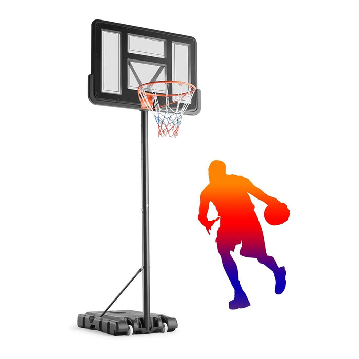 Beddle Portable Adjustable Basketball Hoop, 4.9-10ft Height for Outdoor Use ¨C Ideal for Kids, Teens, and Adults