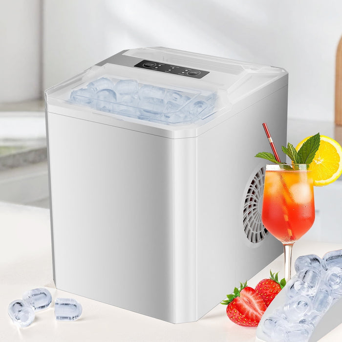Beddle Portable Countertop Ice Maker with Self-Cleaning, 9 Cubes in 6 Mins, 26 lbs/24 Hrs,For Home Camping