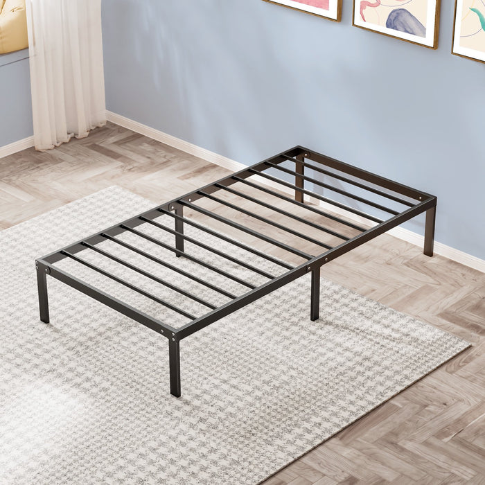 Metal Platform Bed Frame, No Box Needed,Black
