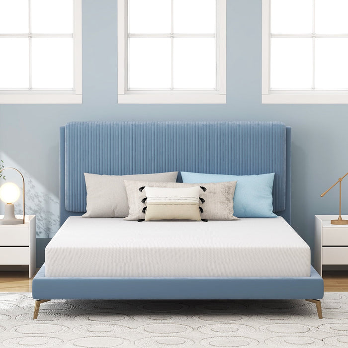 Twin Mattress, 12 inch Memory Foam Mattress, Medium Firm Cool Gel Foam Mattress with Breathable Soft Fabric Cover, Made in USA,White