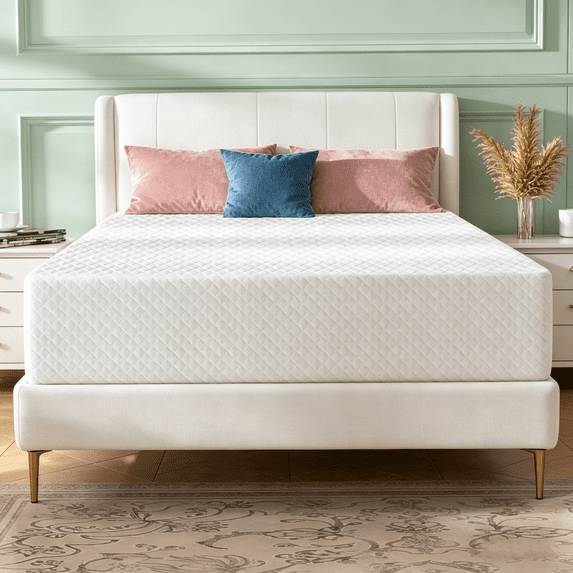Beddle Mattress Bed in a Box, 6/8/10/12" Cooling Green-Tea Gel Memory Foam Mattress with Graphene Fabric Cover