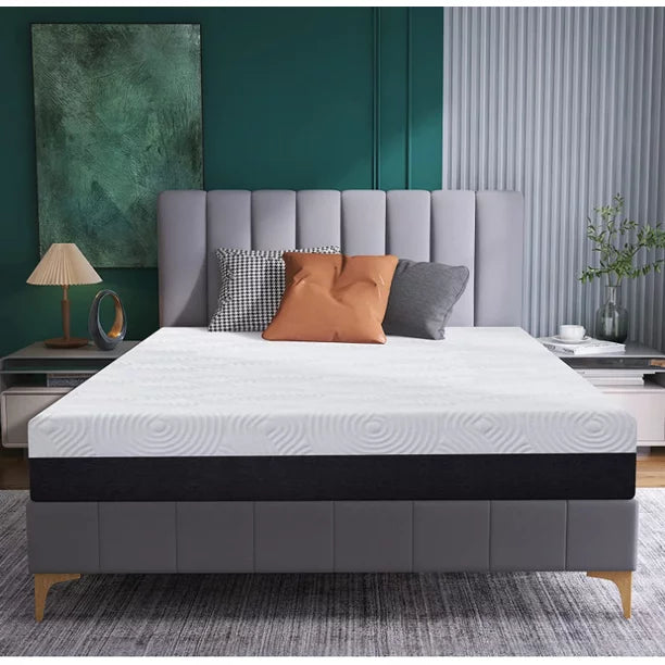 King Size Mattress, 10 inch Green Tea Memory Foam Mattress, Medium Feeling Mattresses with Cooling Gel, Made in USA