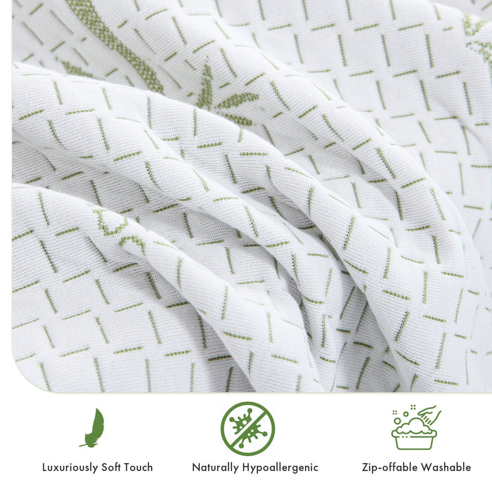 Mattress in a Box,Memory Foam Mattress with Bamboo Cover,Made in USA