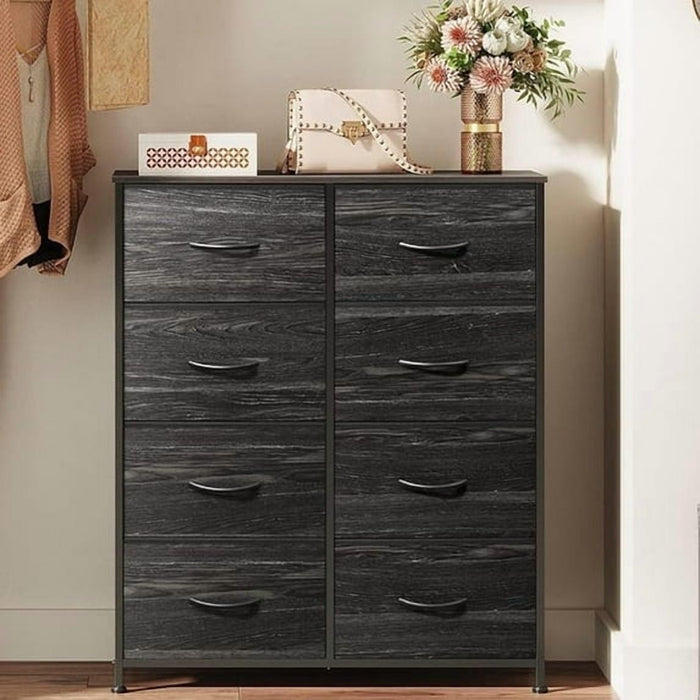 Betcozy 8-Drawer Dresser, Clothes Dresser Tower & Classification Storage for Bedroom, Living Room, Black