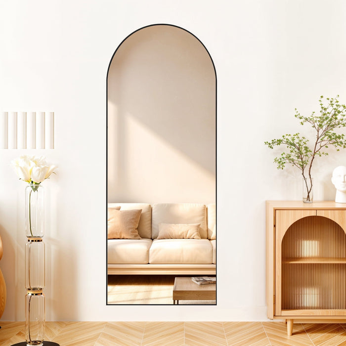SIMENMAX 59"x16" Full Length Mirror, Standing Floor Mirrors Body Dressing Wall-Mounted Mirror for Living Room Bedroom
