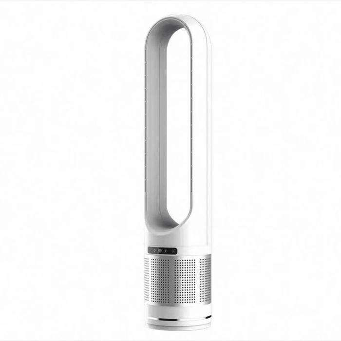 Betcozy Safe Bladeless Tower Fan for Kids and Pets,4 1鈥漄uiet Oscillating Floor Fan with 8 Speeds, 8H Timer and Remote, Cooling Fan for Nursery and Bedroom, White