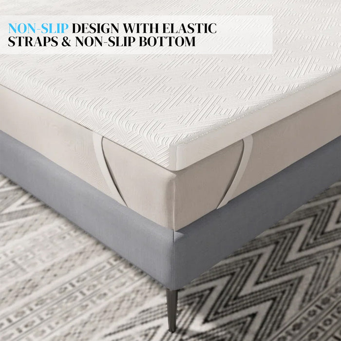 Mattress Topper, Cooling Gel Memory Foam Bed Topper for Pressure Relief