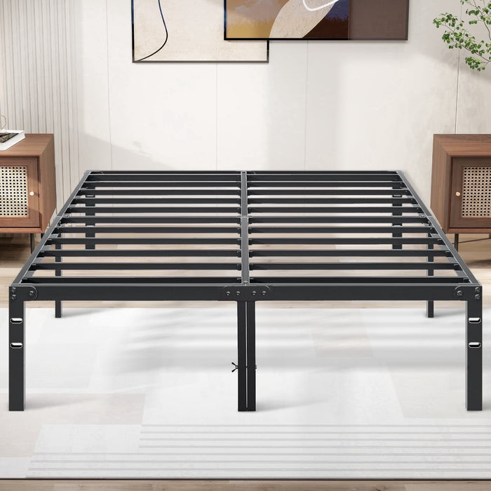 Taoset King Size Metal Platform Bed Frame - Heavy Duty Mattress Foundation with Steel Slats Support (No Box Spring Needed)