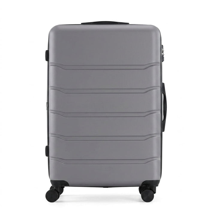 Nextay 28 Inch Hard Shell ABS Carry On Luggage, Expandable Rolling Suitcase with Double Spinner Wheels & TSA Lock, Dark Grey