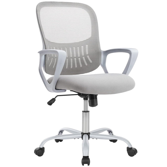 Taoset Ergonomic Mesh Office Chair with Lumbar Support - Adjustable Swivel Computer Chair, Grey