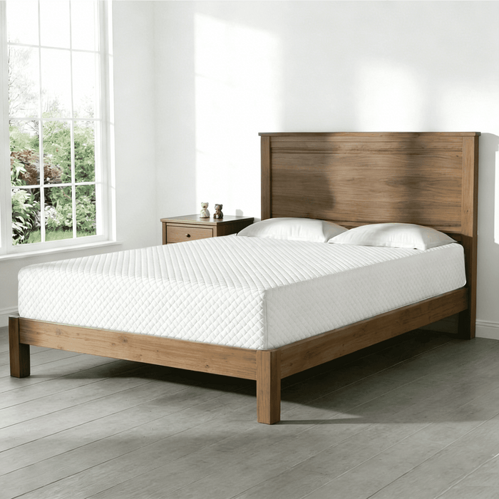 IULULU 10 Inch Gel Memory Foam Mattress, Twin-XL Size Mattress with Graphene Cooling Cover, Fiberglass-Free, Medium-Firm, Bed in a Box