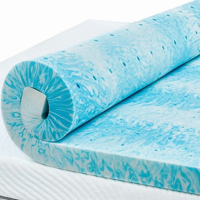 Beddle 3 Inch Twin XL Size Cooling Gel Memory Foam Mattress Topper, Body Support & Pressure Relief, CertiPUR-US Certified