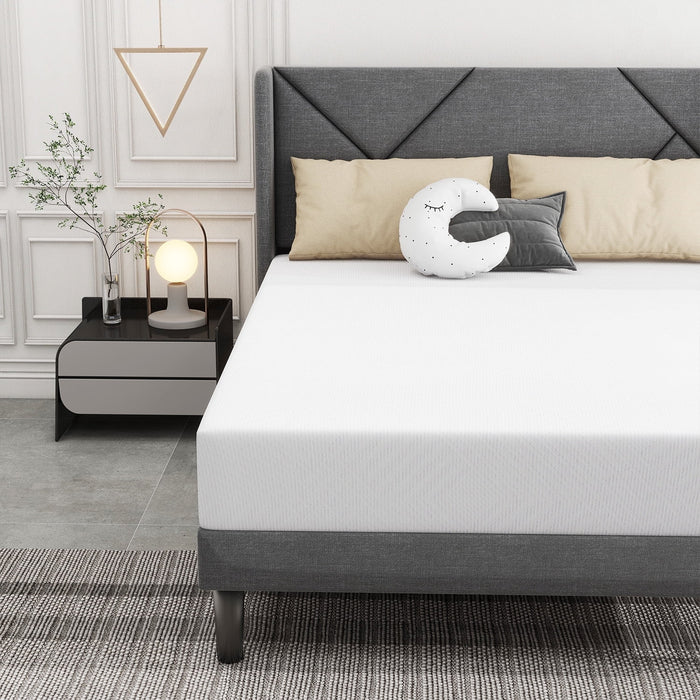Blorly Full Mattress, 8 inch Memory Foam Mattress, Medium Feeling Mattresses, Made in USA, White