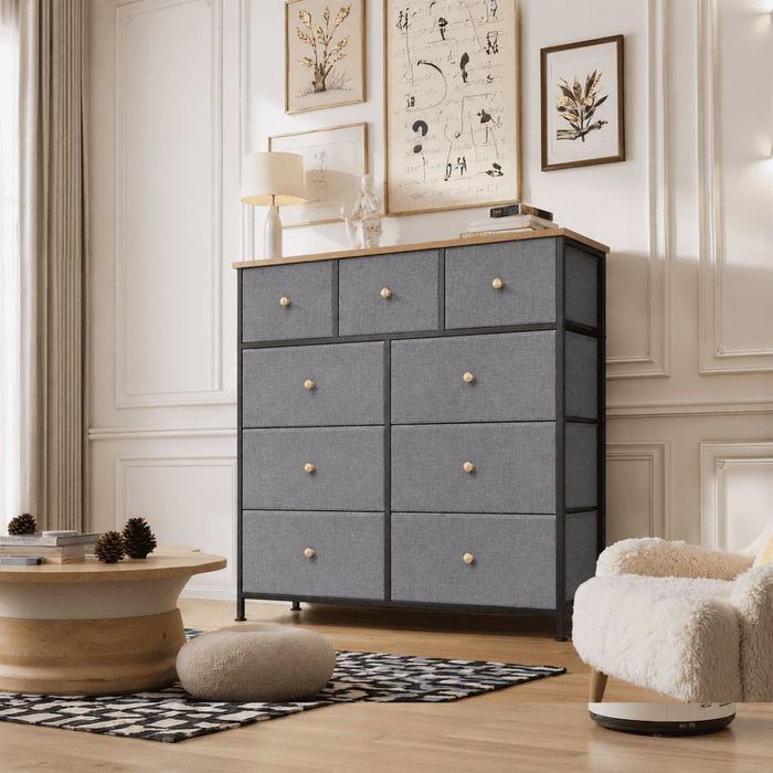 Betcozy 9-Drawer Dresser, Ideal Master Bedroom Storage & All-Purpose Wardrobe Organizer, Blue