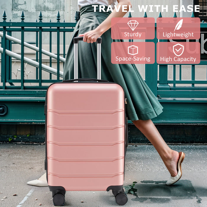 Carry on Luggage, Lightweight Expandable ABS Suitcase with Spinner Wheels & TSA Lock
