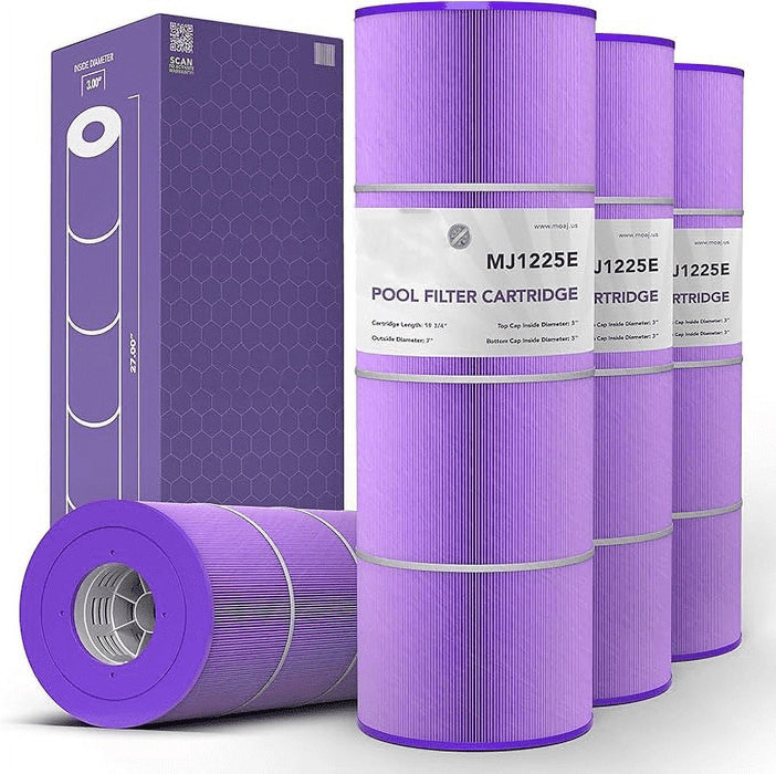 Betcozy Pool Filter Cartridge, 4-Pack, Compatible with Hayward, SwimClear, Hydropool, 19 3/4" x 7", 81 SQ FT, Aseptic Hex-Flo Filtration, USA-Based