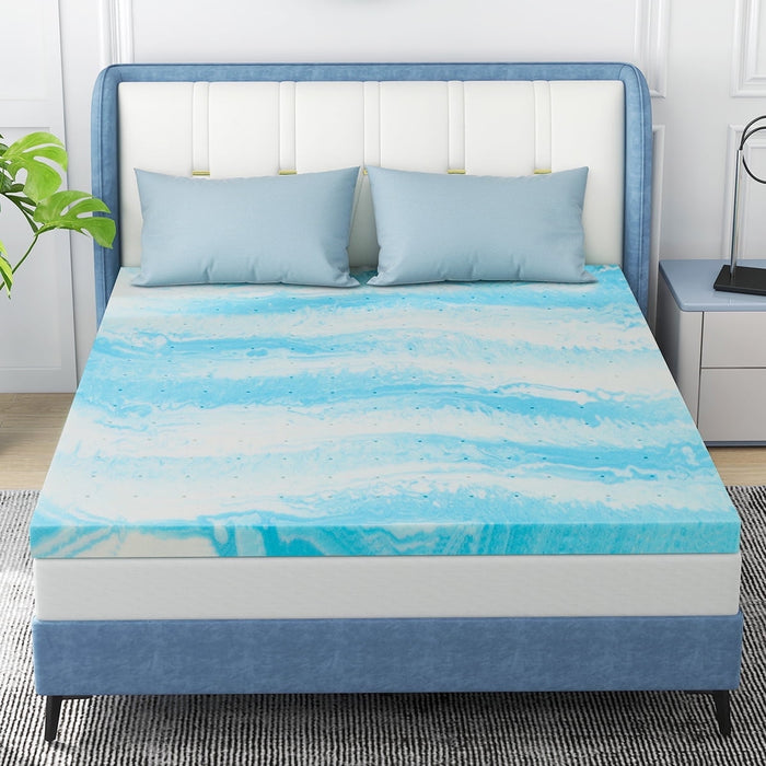 3 Inch Mattress Topper, King Gel Memory Foam Mattress Topper in a Box