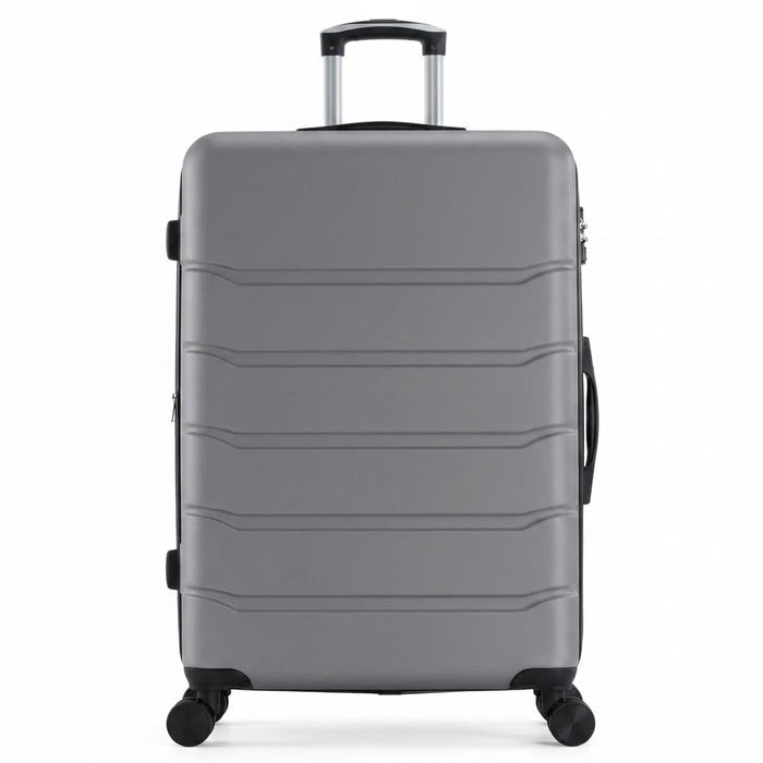 Nextay 24 Inch Hard Shell ABS Carry On Luggage, Expandable Rolling Suitcase with Double Spinner Wheels & TSA Lock, Dark Grey