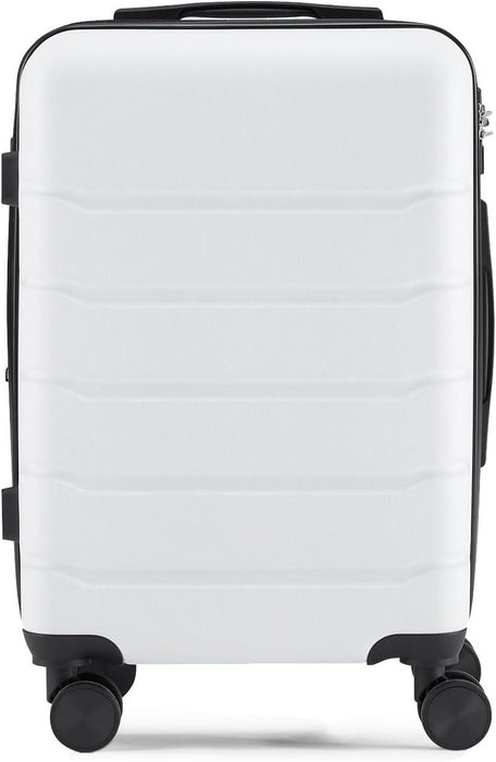Taoset 28 Inch Luggage Suitcase with TSA Lock, Lightweight Hardside Rolling Suitcase with Spinner Wheels, Expandable Lightweight Luggage, White