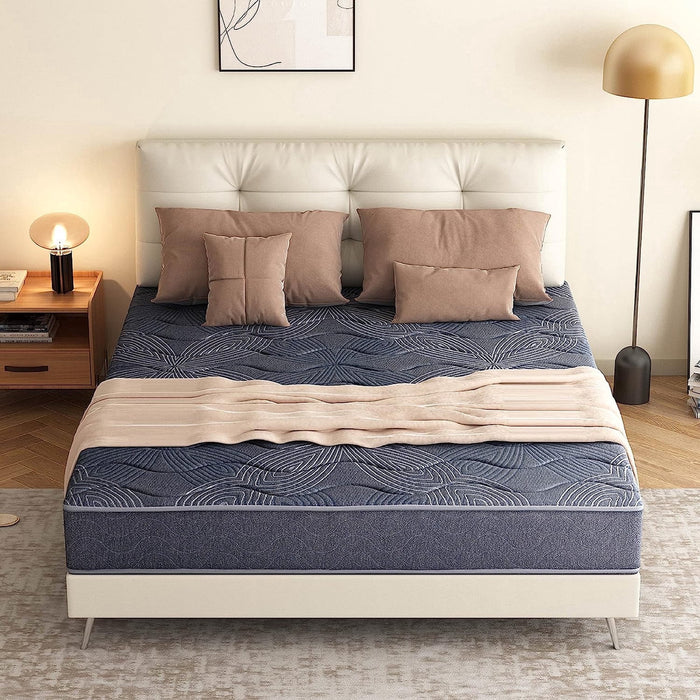 Taoset TwinXL Mattress , 9 Inch Hybrid Mattress in a box, Gel Memory Foam and Spring Mattress Support and Pressure Relief, Medium Firmness,Black