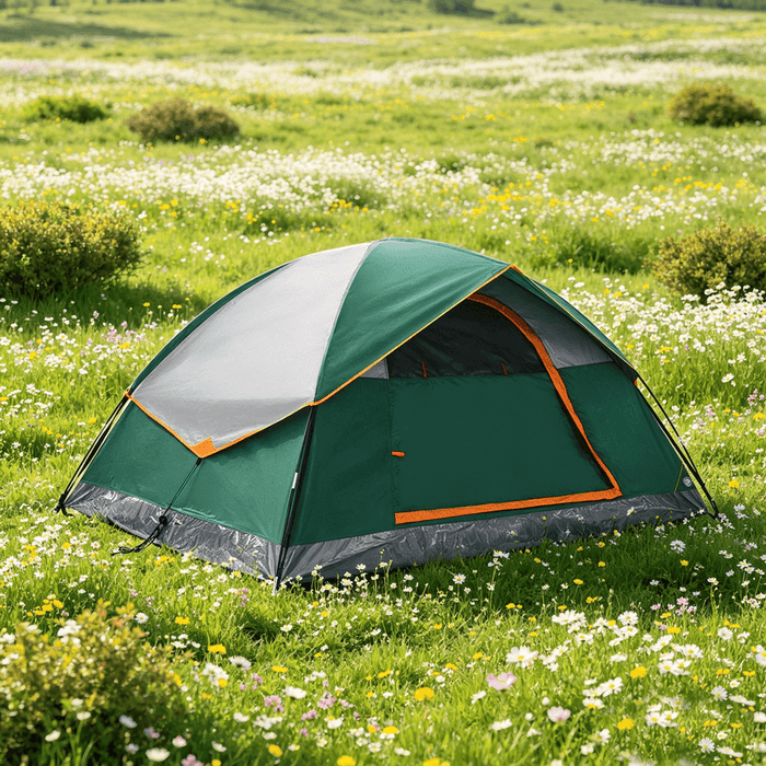 Betcozy 2-Person Camping Tent, Waterproof Dome Tent with Rainfly, Portable Easy Setup Backpacking Tent for Outdoor, Hiking, Traveling, Heavy Duty Windproof Family Camp Tent with Carry Bag, Green