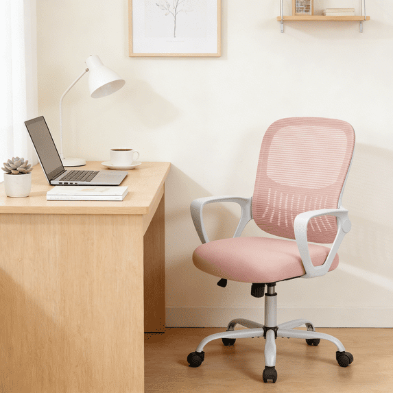 Aidoly Breathable Mesh Office Chair with Lumbar Support - Adjustable Swivel Desk Chair for Home & Professional Workspaces