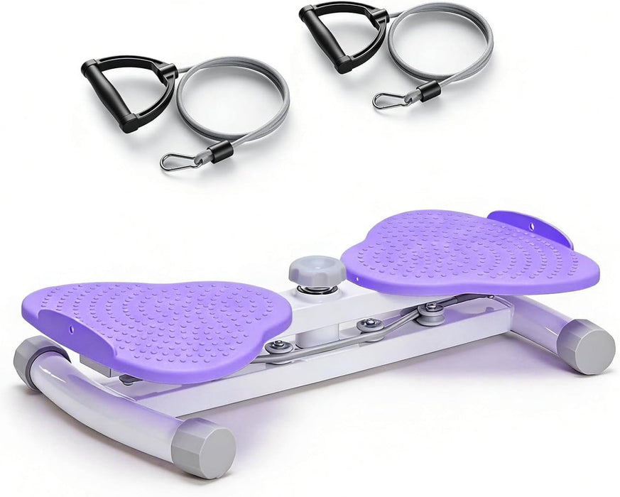 Simenmax Waist Twister Machine, 300 Lbs Capacity Ab Twister Board for Core Workout, Noiseless Home Gym Equipment for Belly Fat Loss,Purple
