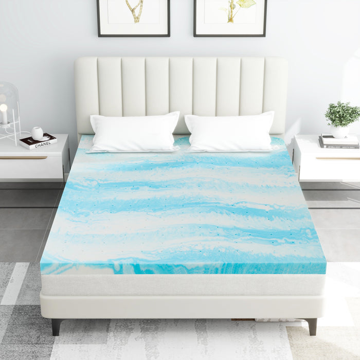 Bigleap 3 inch King Mattress - gel memory foam mattress topper,Comfort Supportive Medium-Firm Mattress in a Box, CertiPUR-US Certified