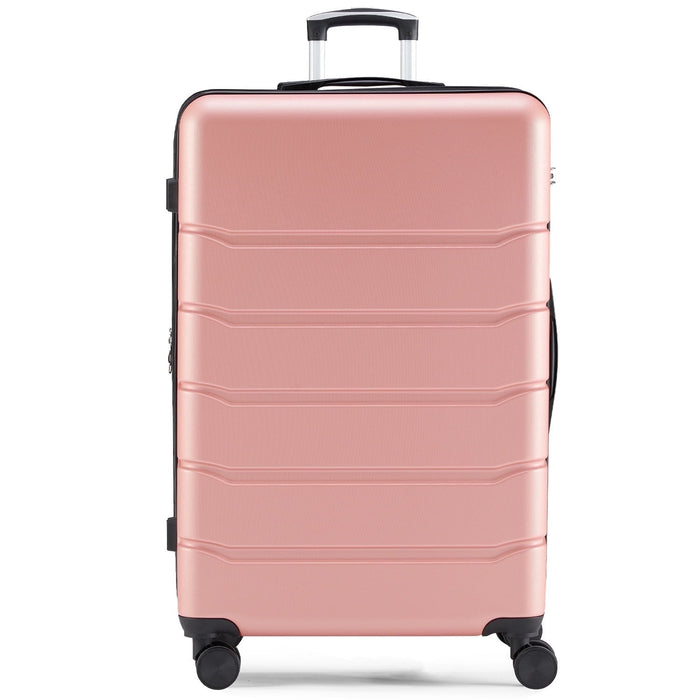 Taoset Expandable ABS Hardshell Luggage with TSA Lock - 28 Inch, Pink