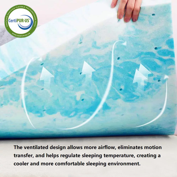 Bigleap Mattress Topper, Twin Size Memory Foam Mattress Topper,Pressure Relief for Back Pain, 4 Inches