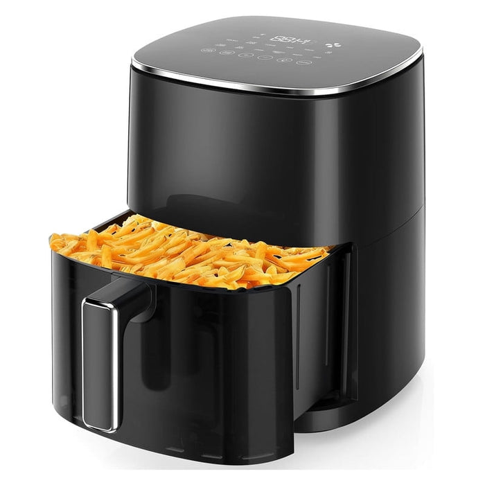 Blorly Air Fryer, 6-Quart Smart Air Fryer, 12-in-1 Functions - Air Fry, Roast, Reheat, Dehydrate, Bake, Steam, and More, 400Â°F Max Temperature, Black
