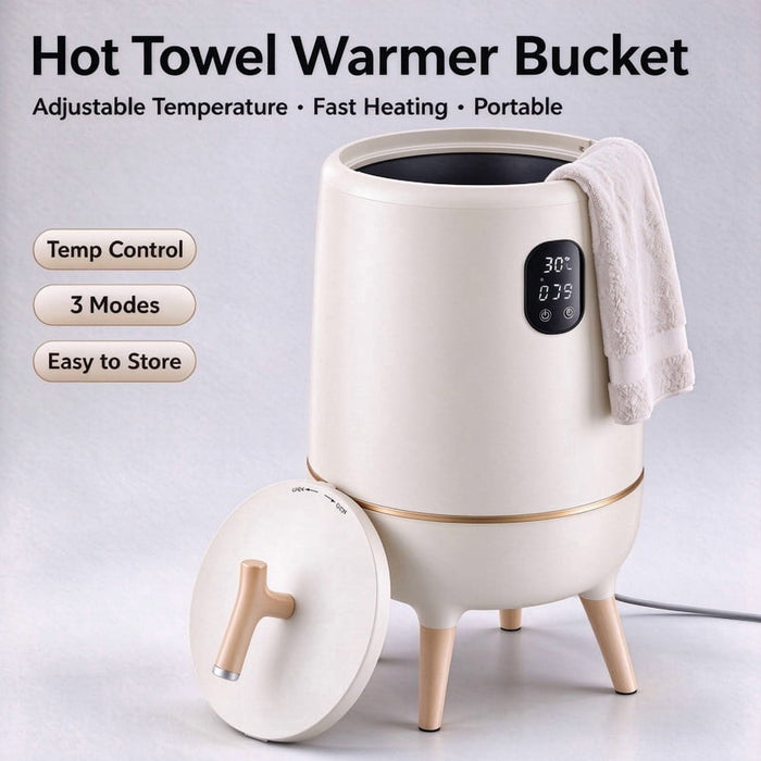 Betcozy 20L Large Towel Warmer with Stand, Fast Heating Towel Heater with 5 Minutes Warmth & 0.5-8h Timer, Safe Blanket Warmer Gift for Bathroom, Light Khaki