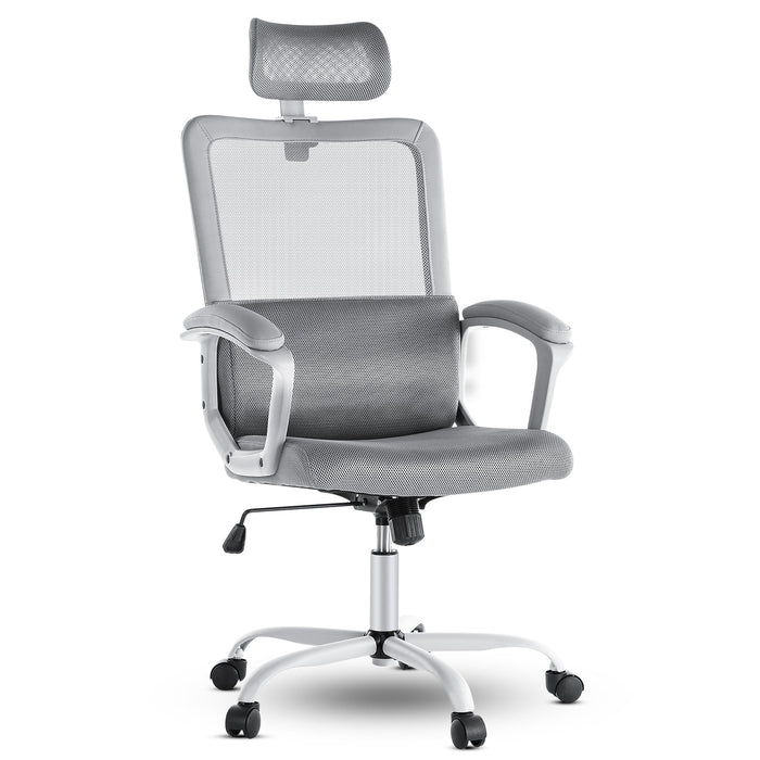 TINKLE WELL TINKLE WELL Office Chair, Ergonomic Mesh Home Office Computer Chair-Gray