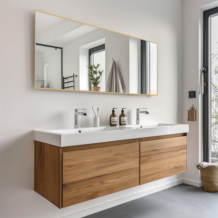 Beddle Full Length Mirror Rectangle Full Body Floor Mirror with Stand Wall-Mounted Mirror for Bedroom & Doors