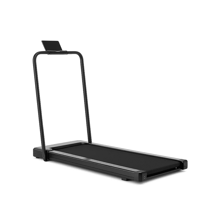 Bigleap 2-in-1 Foldable Walking Treadmill with Handrails, Quiet Under Desk Treadmill for Home Office, 2.5HP Motor, Remote Control, LED Display, Black