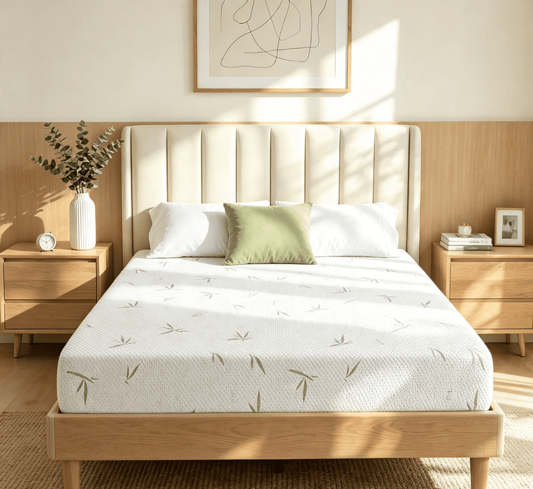 IULULU King Size ,10 Inch Luxury Memory Foam Mattress, Bamboo Fabric with Removable Washable Cover, Medium Plush,CertiPUR-US Certified, Bed Mattress in Box