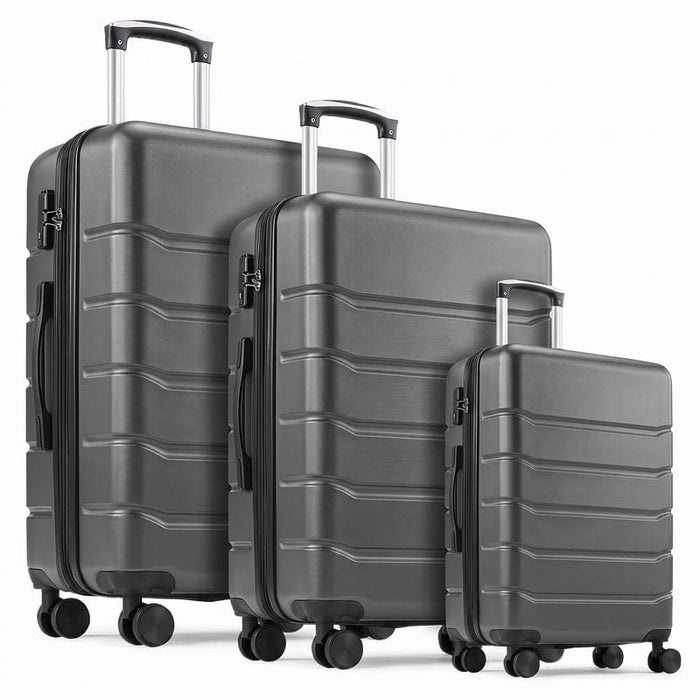 Taoset 3-Piece Luggage Sets, Lightweight Hardside Suitcases with Spinner Wheels, Expandable Lightweight Rolling Suitcase Sets with TSA Lock, Olive Green (20/24/28 Inch)
