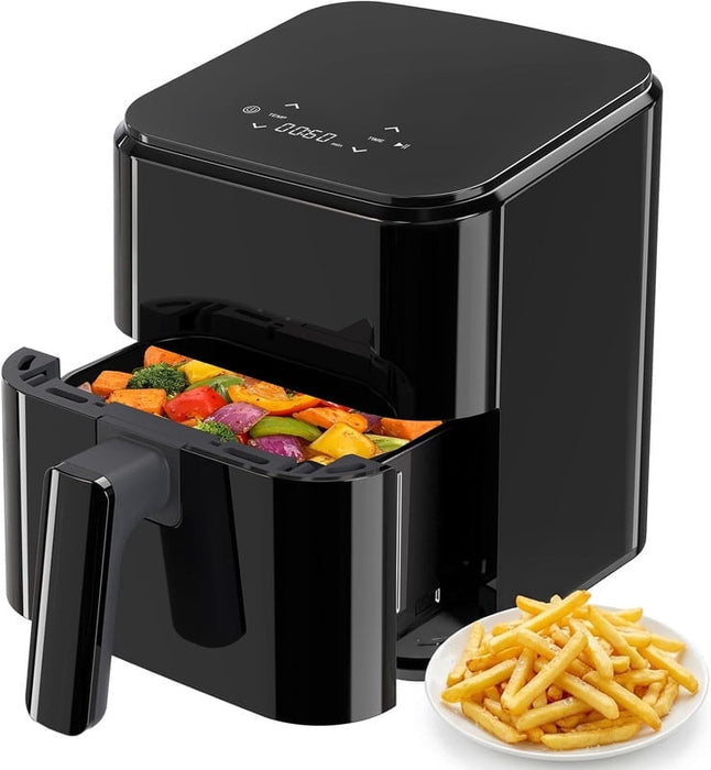Simenmax 3QT Air Fryer – Compact Digital Personal Air Fryer with 400°F Max Temp, Overheat Protection & Auto Shut-Off, Black