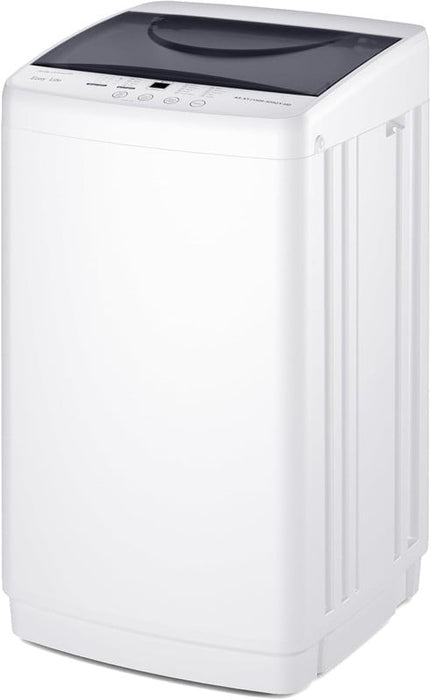 Bigleap Portable Washing Machine 7.7 lbs, Full-Automatic Compact Washer, 10 Cycles LED Display for Apartments, Dorms, RV, White