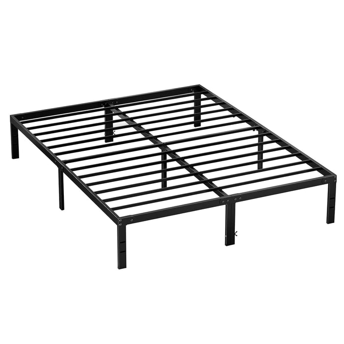 Taoset 14 inch High Heavy Duty Steel Bed Frame with Storage - King, No Box Spring Needed, Easy Assembly